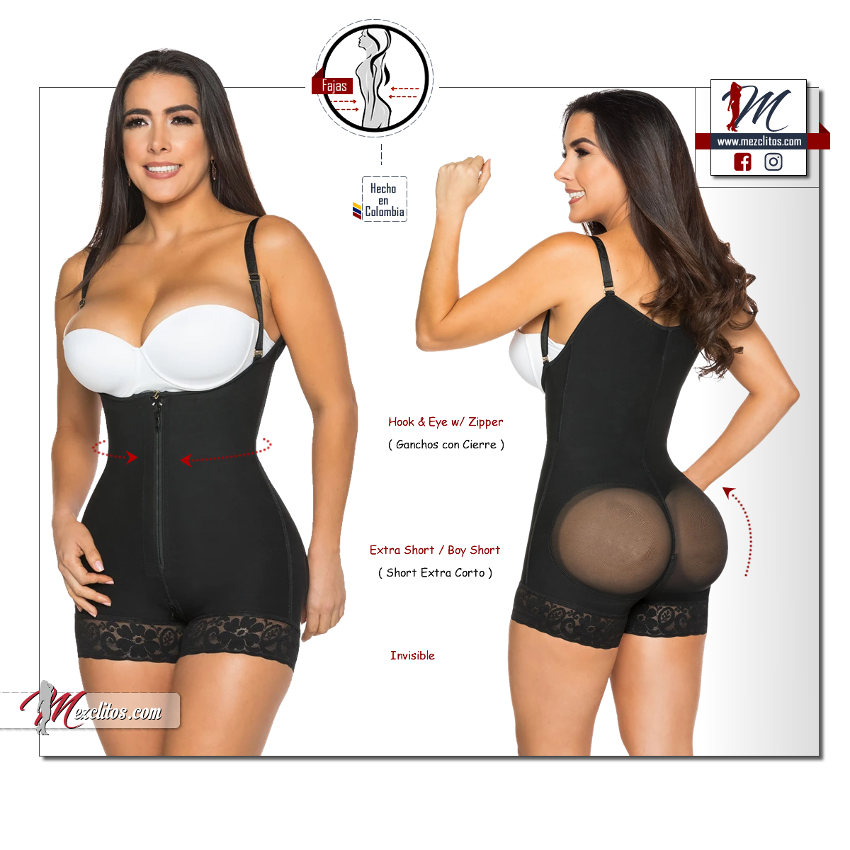 Stagmi Fajas | Extra Short | INVISIBLE | 7086