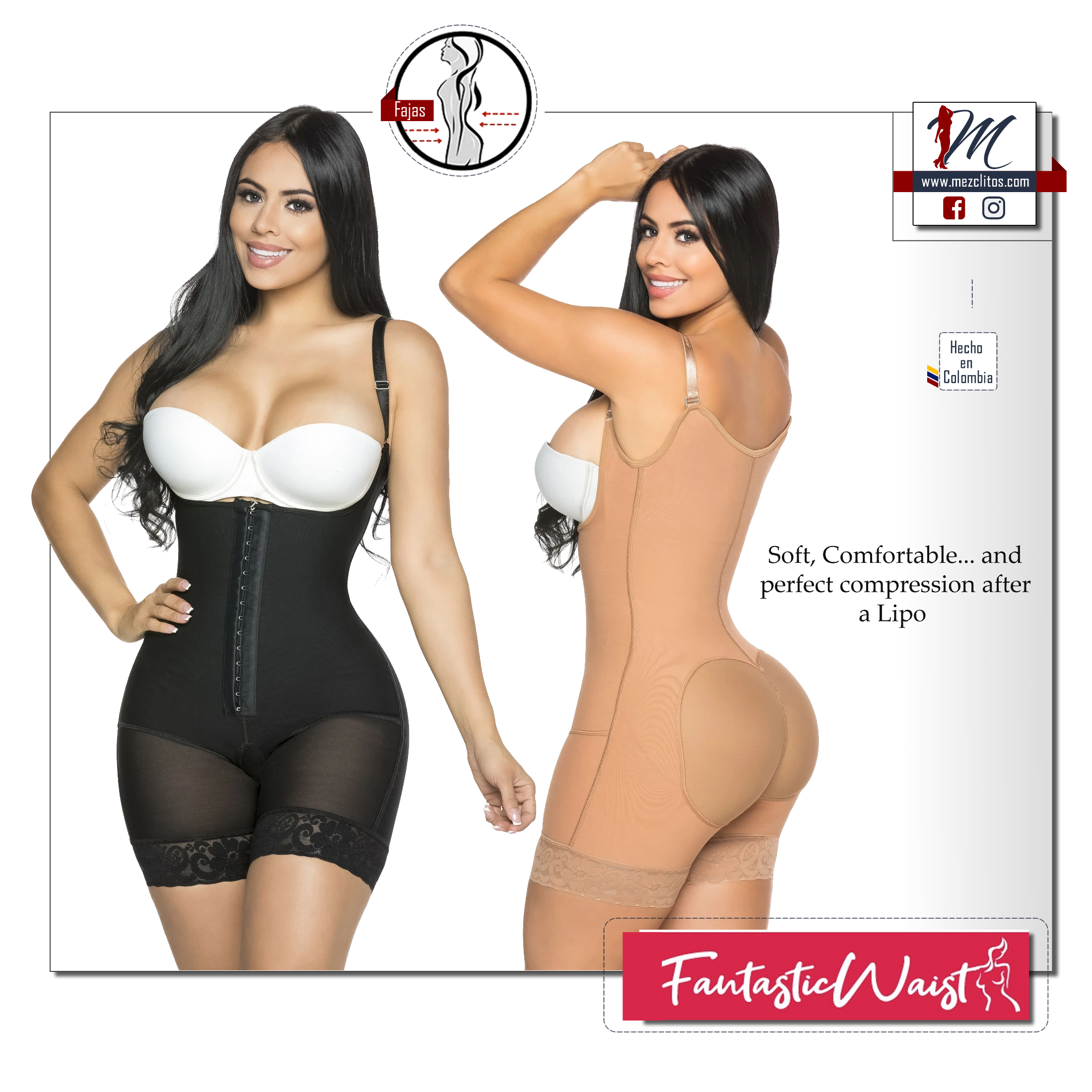 Stagmi Fajas 7098 - Fantastic Waist - Perfect for Lipo