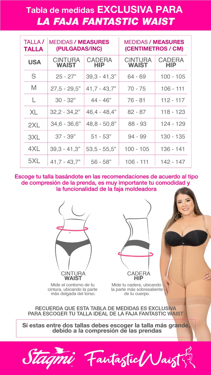 Stagmi Fajas 7098 - Fantastic Waist - Perfect for Lipo