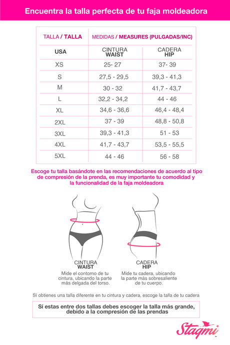 Stagmi Fajas 7097 Strapless and Invisible | With Vitamin E | High Compression