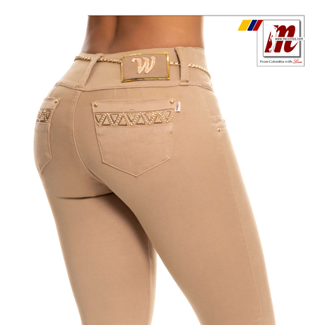 WOW Jeans Colombianos Levanta Cola Khaki 804848