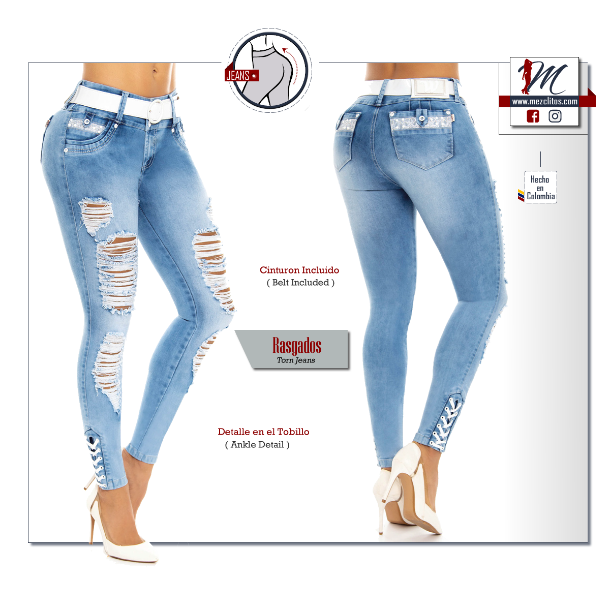 WOW Jeans 802328 - 100% Colombianos