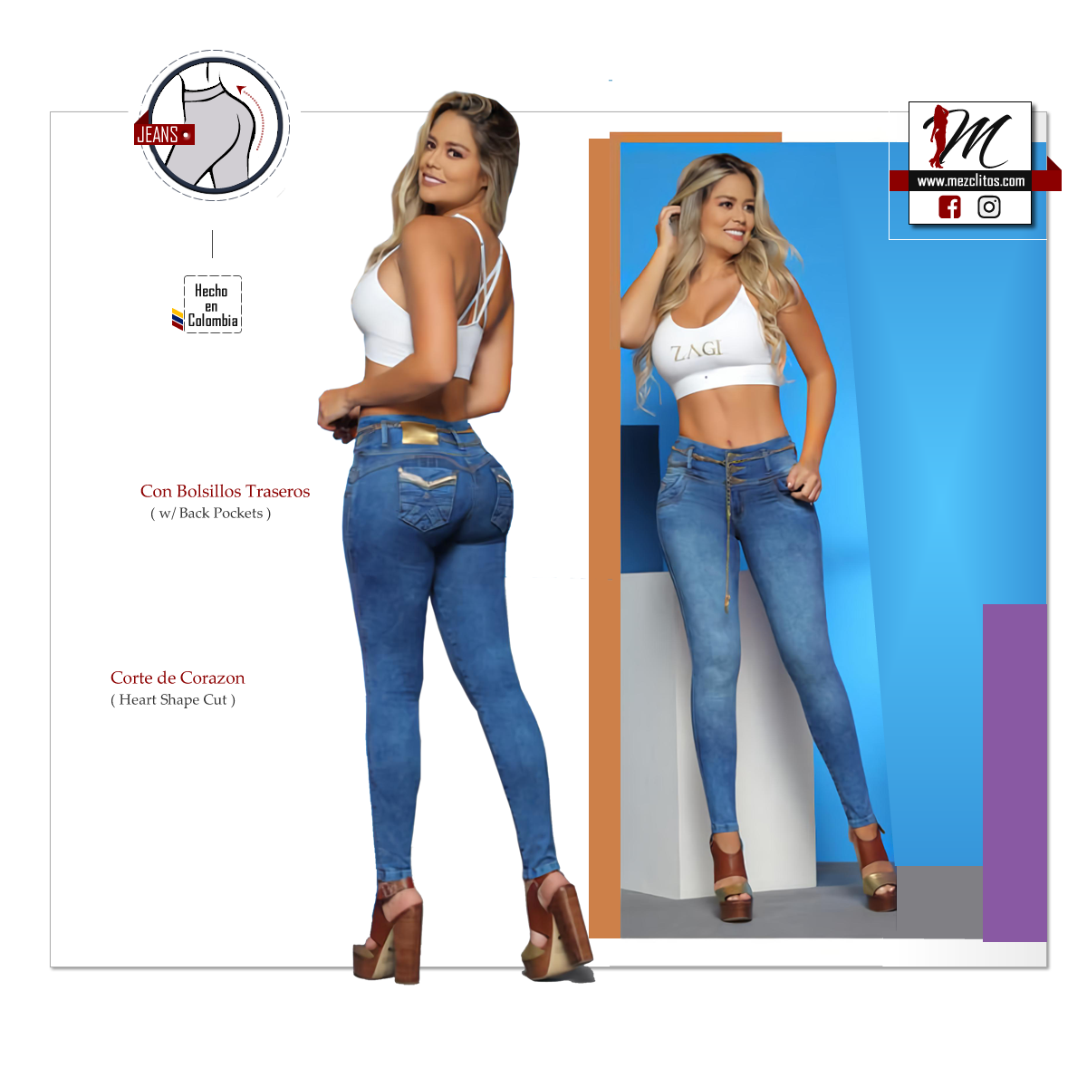 Zagi Jeans 6090 - 100% Colombianos