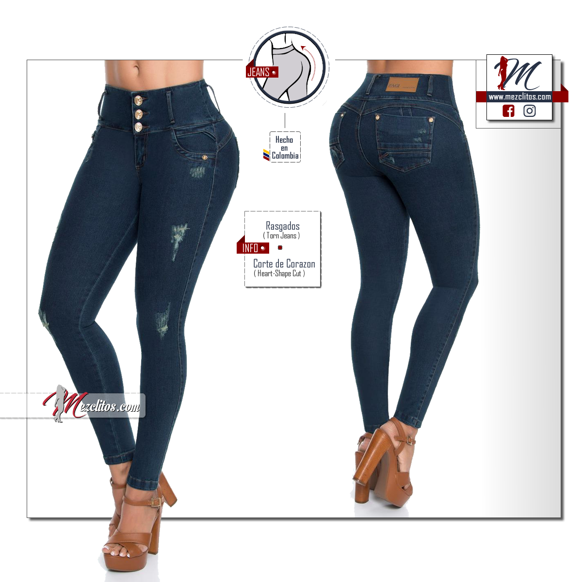 Zagi Jeans 6021 - 100% Colombiano